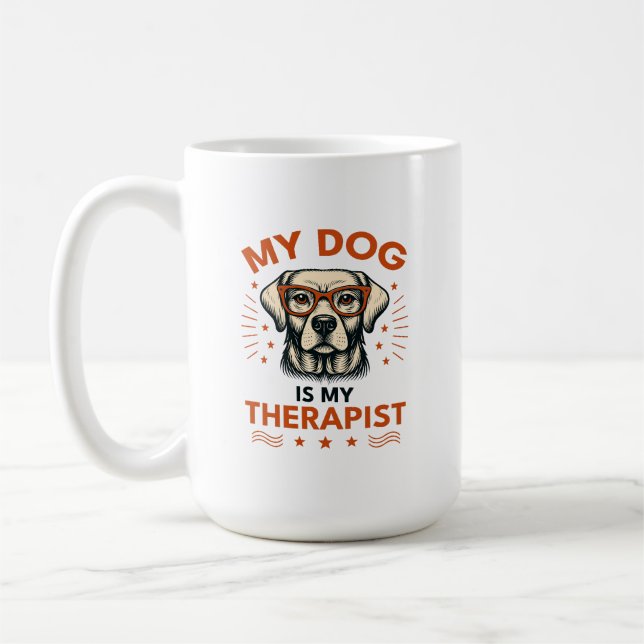 Mug My dog is my therapist (Gauche)