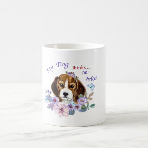 Mug My Dog pense que je suis Perfect Chien Illustratio