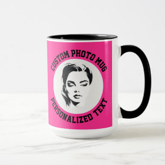 Mug My Face on a STRAWBERRY PINK Large Custom Combo