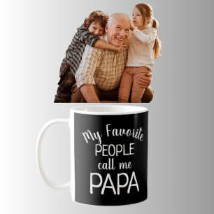 Mug My Favorite Call Me Papa Photo Grandkids 
