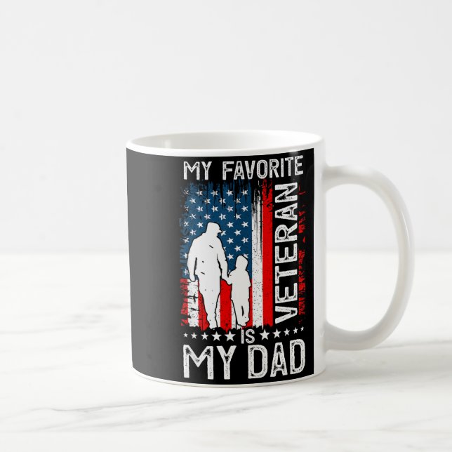 Mug My Favorite Veteran Is My Dad Father Thank You Vet (Droite)