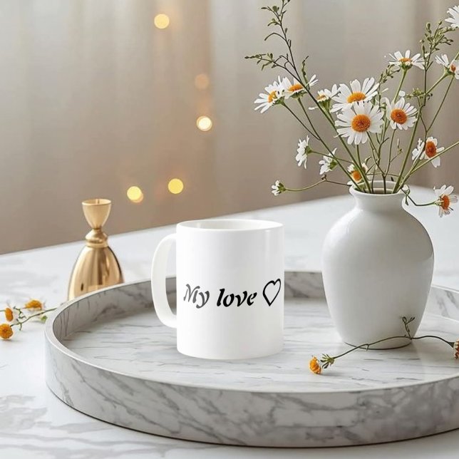 Mug My Love ❤️ - Citation minimaliste romantique pour  (Créateur téléchargé)