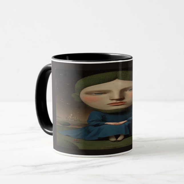 Mug Mysterious Renaissance Portrait Surreal Citadel Mu (Devant gauche)