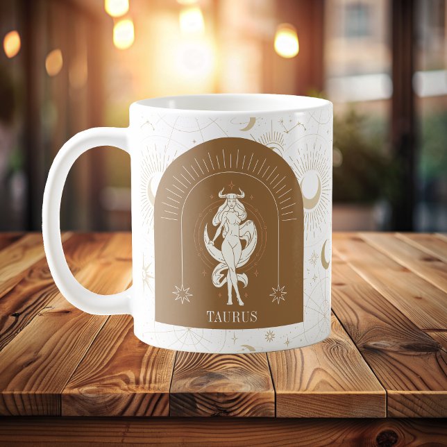 Mug Mystic Taurus Zodiac Stars Horoscope (Mystic Taurus Zodiac Stars Horoscope Coffee Mug)
