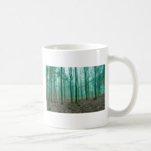 Mug Mystical Forest in the fog in Green