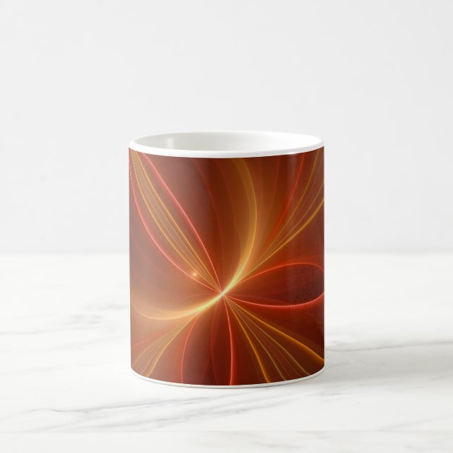 Mug Mystique Abstrait Fractal Art Moderne Couleurs cha (Centre)