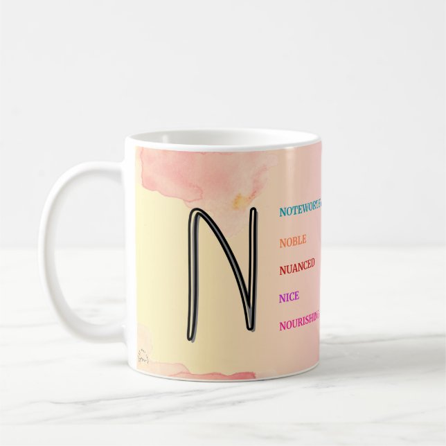 Mug "N" initial (11oz) (Gauche)