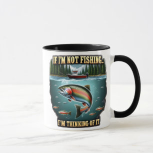 Mug Nager de poisson majestueux passer un bateau de pê