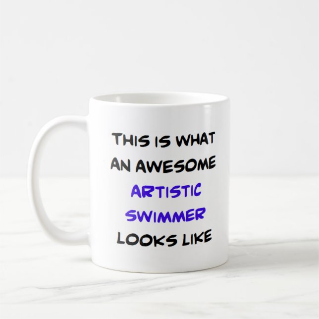 Mug nageur artistique, génial (Gauche)