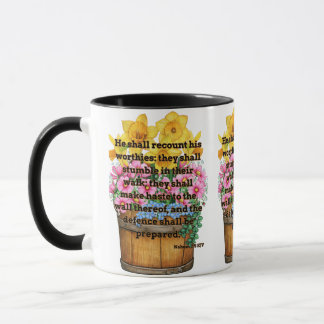 Mug Nahum 2:5 KJV Bible Verse Écriture Chrétienne Pic