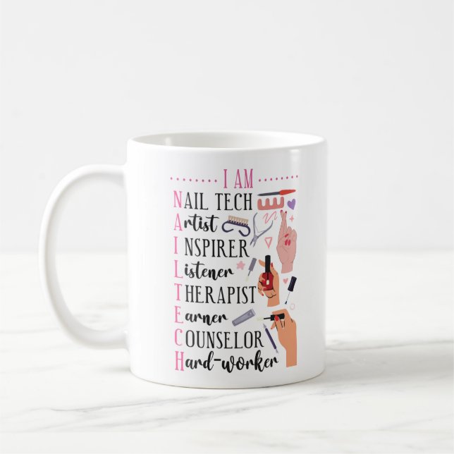 Mug Nail Tech Artist Je Suis Un Artiste Nail Tech (Gauche)