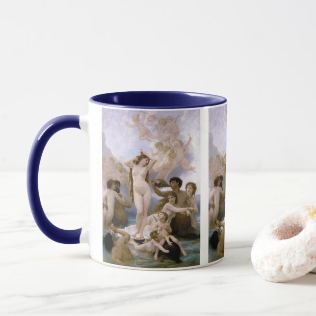 Mug Naissance de Vénus par William-Adolphe Bouguereau (Avec donut)