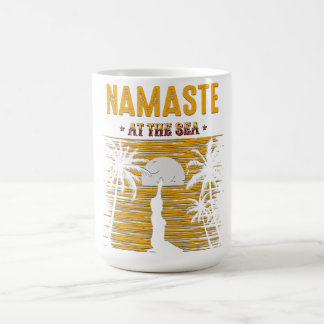 Mug Namaste at the Sea - Yoga Sunset Meditation Beach