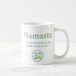 Mug Namaste - avec la citation et le symbole de l'OM