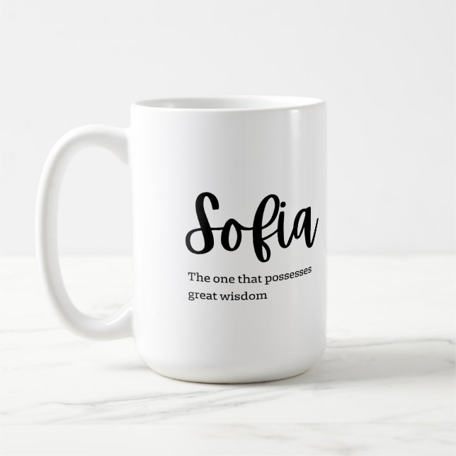 Mug Name on Mug: Sofia  (Gauche)