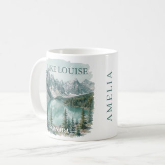Mug Name Vintage Lake Louise Canada Travel Graphic