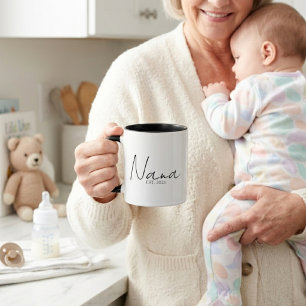 Mug Nana élégant année de création design minimaliste 
