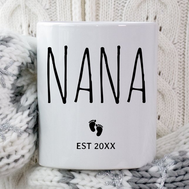 Mug Nana Est 2025 Nana À Être Cadeaux Nouvelle Grosses (Créateur téléchargé)