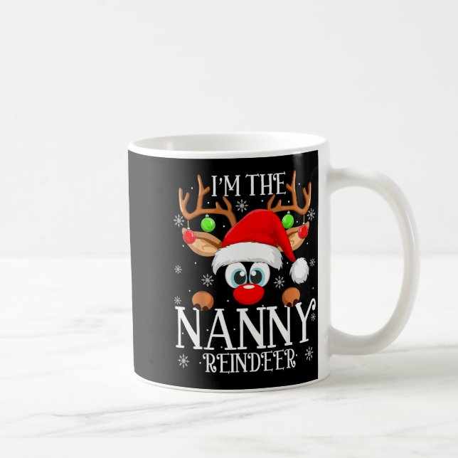 Mug Nanny Reindeer Christmas Family Matching Group Fun (Droite)