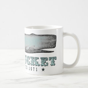 Mug Nantucket Baleine vintage MA Inc 1671