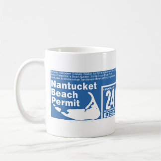 Mug Nantucket Beach Permit 2024 bleu