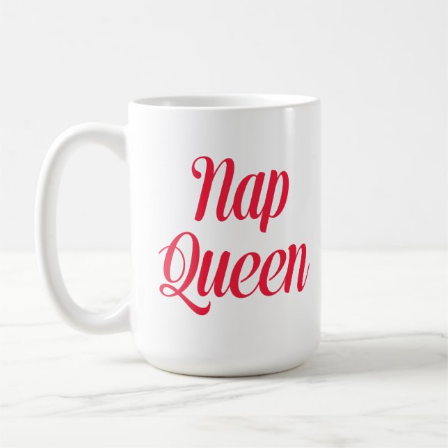 Mug Nap Queen rose cerisier rouge (Gauche)