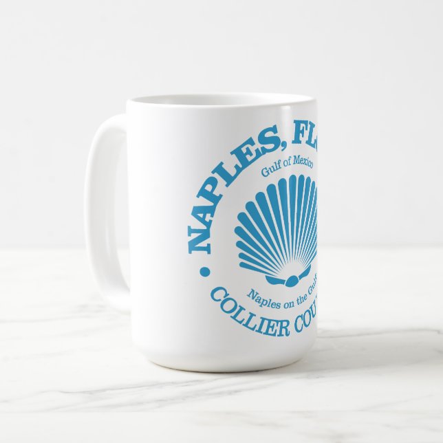 Mug Naples Fl (coquillage) (Devant gauche)