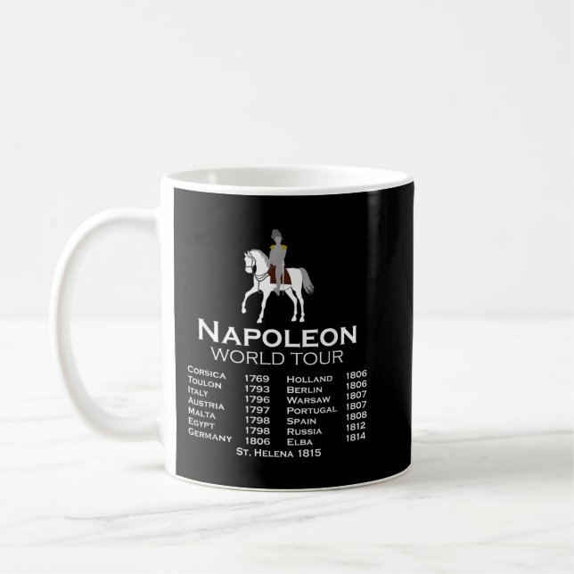 Mug Napoleon Bonaparte World Tour History Plaisanterie (Gauche)