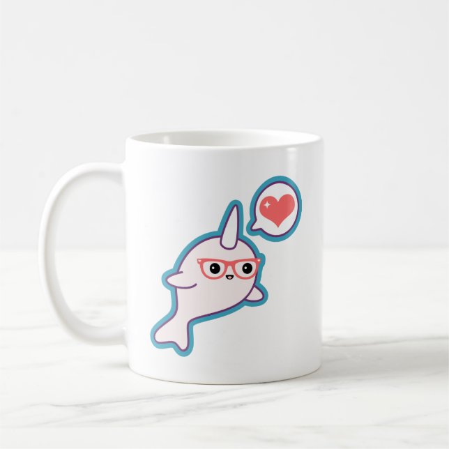 Mug Narwhal nerd mignon (Gauche)