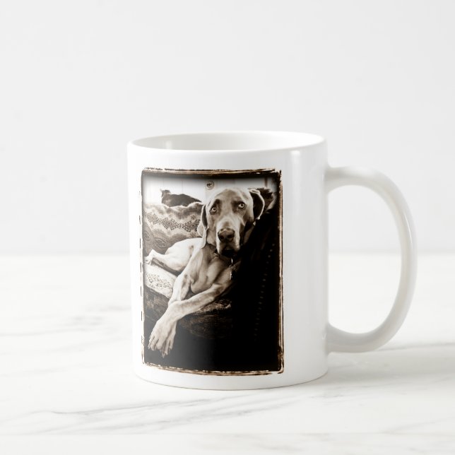 Mug Nation de Weimaraner : La chaise de Ballou (Droite)