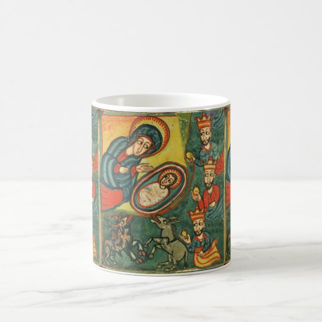 MUG NATIVITÉ CHRISTMAS PARCHMENT, ADORATION DE MAGI (Centre)