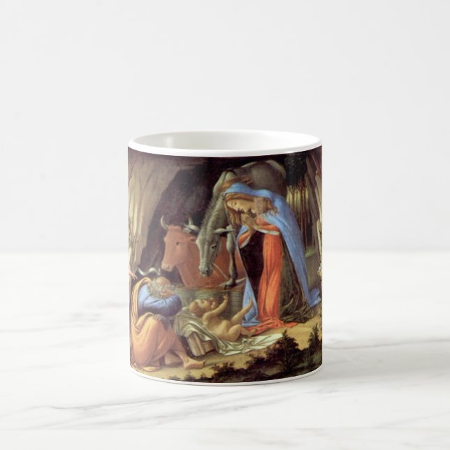 Mug Nativité de Noël, Naissance du Christ par Botticel (Centre)