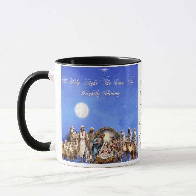 Mug Nativité de Starlit : Oh, Soirée Sainte (Gauche)
