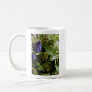 Mug Natural Blue Muscari and Greenery Floral Design