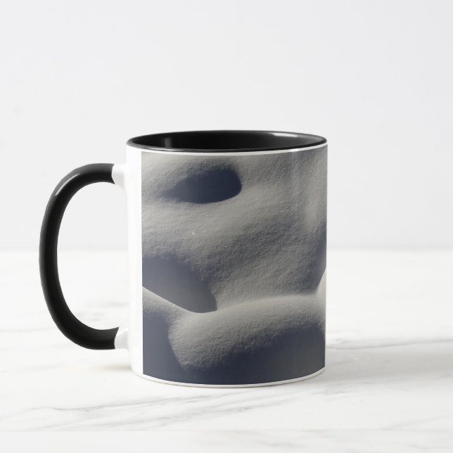 Mug Nature Abstraite des monticules de neige mousseuse (Gauche)