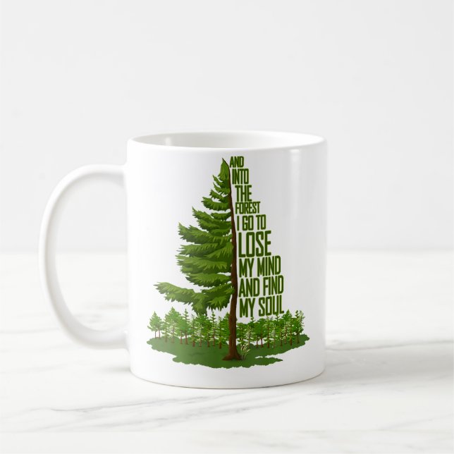 Mug Nature Lover Camping Adventure And Into The Forest (Gauche)