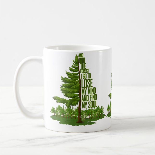 Mug Nature Lover Camping Adventure And Into The Forest (Gauche)