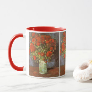 Mug Nature morte de Vincent van Gogh Vase avec des coq