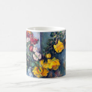 Mug Nature morte Fleurs dans un vase de Paul Cezanne