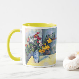Mug Nature morte Fleurs dans un vase de Paul Cezanne