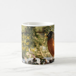 Mug Nature Rouge Breasin Robin Photo Oiseau précoce