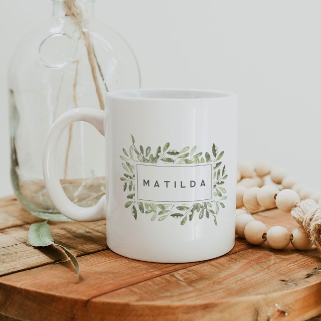 Mug Naturellement Joyeux Aquarelle personnalisée Botan (Créateur téléchargé)