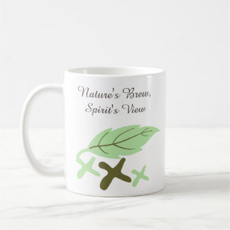 Mug "Nature's Brew, Spirit's View" Personalized Leaf