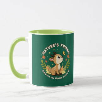 Mug Nature's Friend Cute Fawn Woodland Animal
