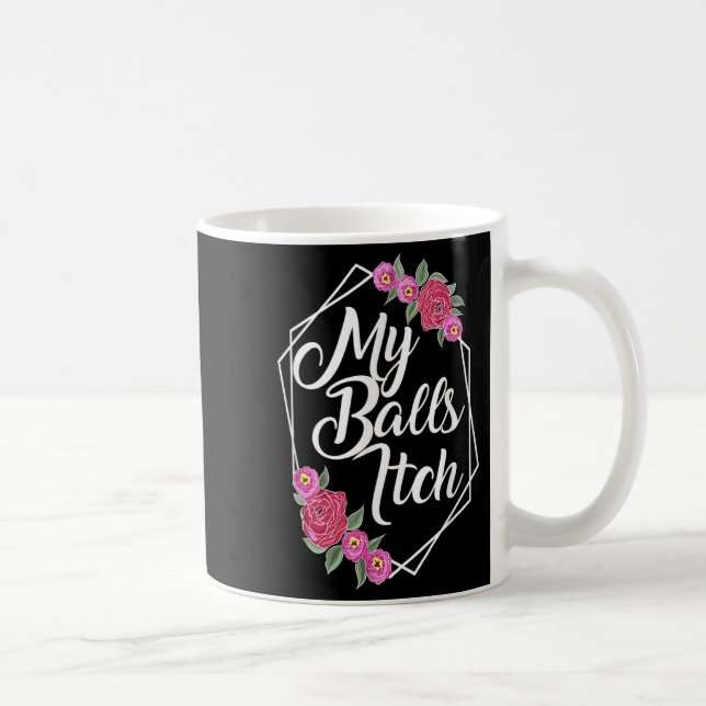 Mug Naughty Motivational Flower Frame Funny Crude Papa (Droite)