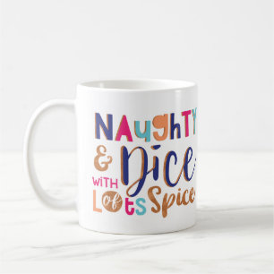Mug Naughty & Nice Colorful Tendance photo typographiq