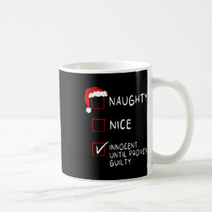 Mug Naughty Nice Innocent Jusqu'À La Coupable Noël Hom