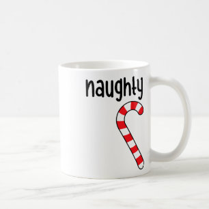 Mug Naughty Nice Matching Couples Pajamas de Noël