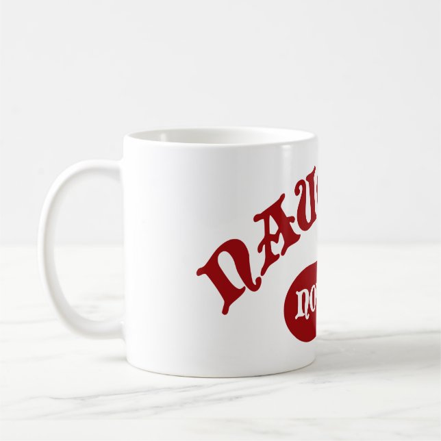 Mug Naughty Not Me Funny Holiday Noël Père Noël Love (Gauche)