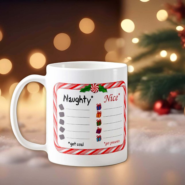 Mug Naughty ou Nice (The Naughty get coal. Nice ones get presents. )